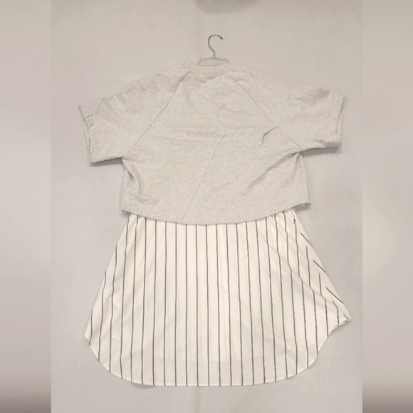 3.1 PHILLIP LIM PATCHED SWEATSHIRT COMBO DRESS - Picture 11 of 15